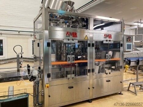 Filling line for glass bottles with ROPP cap komplette Linie ab Lager Fimer, Kettner, Krones, Arol 