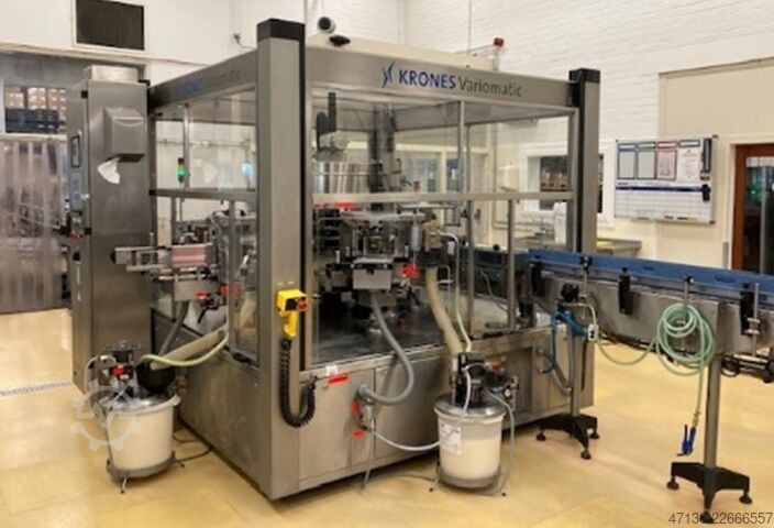 Filling line for glass bottles with ROPP cap komplette Linie ab Lager Fimer, Kettner, Krones, Arol 