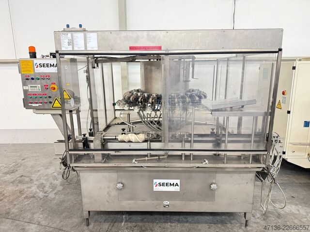 Filling line for glass bottles with ROPP cap komplette Linie ab Lager Fimer, Kettner, Krones, Arol 