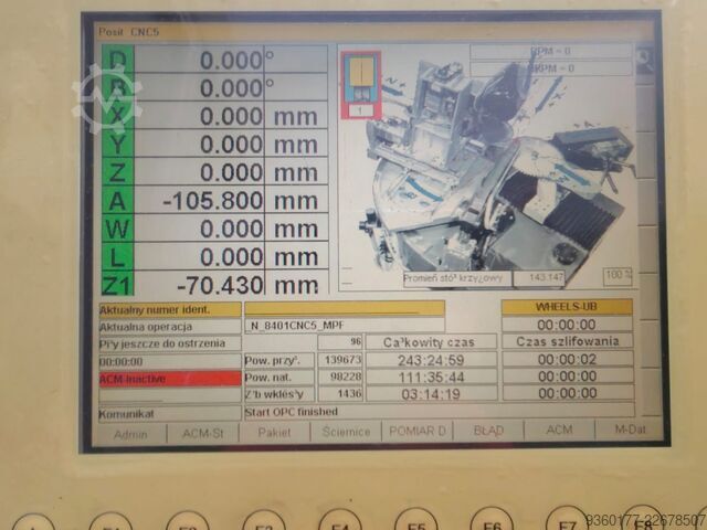 Mașină de ascuțit lame din carbură (HW) cu încărcător Walter Woodtronic CNC5d