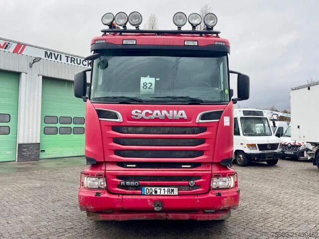 Chassis med førerhus Scania R580 V8 6x4, RETARDER, 614915 km FULL SPRING!  ...
