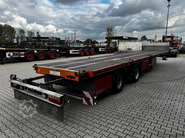 Platform aanhanger Rufa MEGA PLATFORM / LENKACHSE/ 12 TWISTLOCKS 1x 40F...