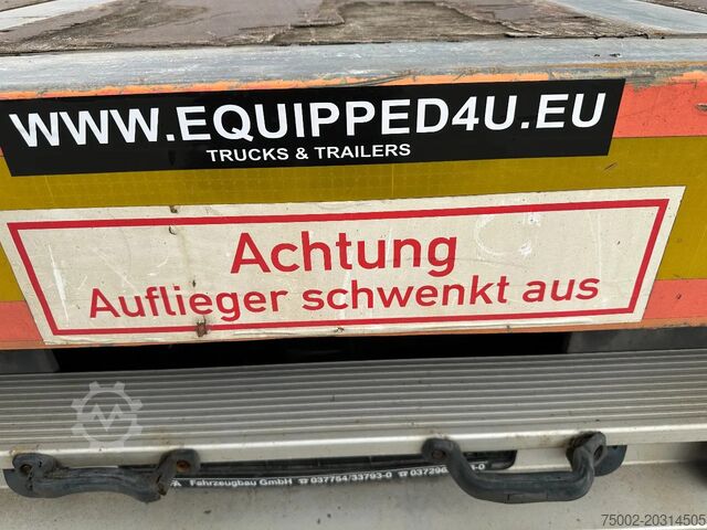 Platform aanhanger Rufa MEGA PLATFORM / LENKACHSE/ 12 TWISTLOCKS 1x 40F...