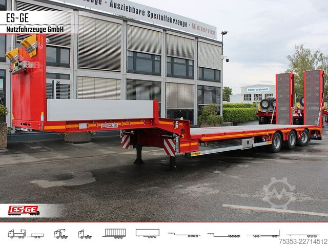 Reboque de plataforma rebaixada FAYMONVILLE Multimax Plus Satteltieflader Hebebett