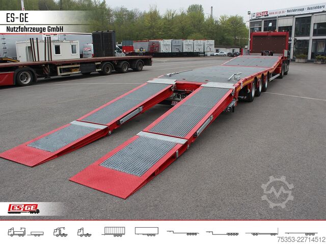 Reboque de plataforma rebaixada FAYMONVILLE Multimax Plus Satteltieflader Hebebett