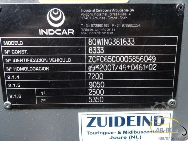 Autocarro de turismo IVECO Indcar Wing 28 Sitze EURO 5 Neuer Motor