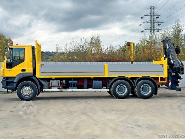 Macara montată pe camion IVECO TRAKKER 360 * Kipper 7,10m* KRAN/FUNK*6x4