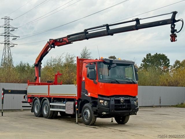 Teherautóra szerelt daru RENAULT C430 * PALFINGER PK 18002 - EHC + FUNK/ 6x4