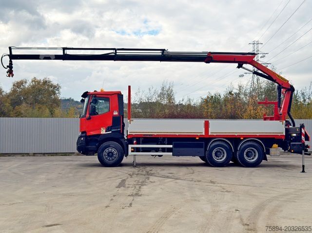 Teherautóra szerelt daru RENAULT C430 * PALFINGER PK 18002 - EHC + FUNK/ 6x4