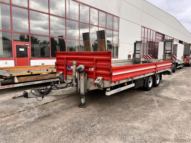 Remolque de plataforma baja Schmid Fahrzeugbau TUE 105SR  Tandemtieflader, Luftgefedert