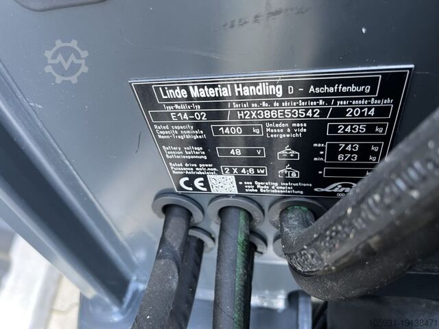 Elektromos háromkerekű targonca Linde E14-02