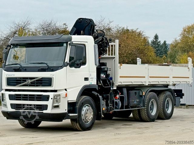 Autolaadkraan VOLVO FM 400 Kipper 6,20m * HIAB 144 B-3 HIDUO* 6x4