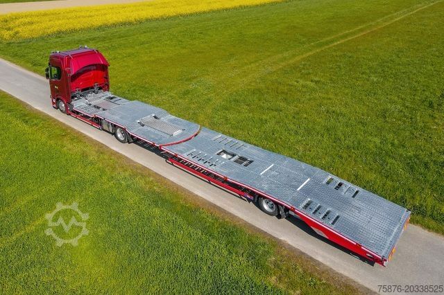 Autószállító teherautó SCANIA R410 Autotransporter für 3 PKW's