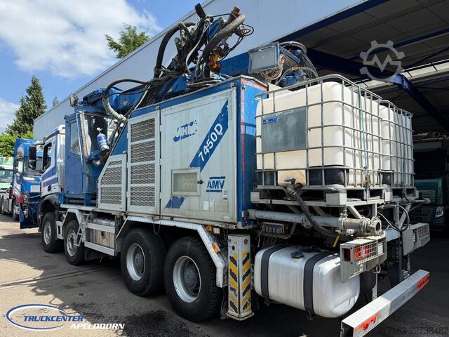 Bomba de betão Mercedes-Benz Arocs 3242 AMV 7450D Concreetsprayer, 8x4 Naafr...