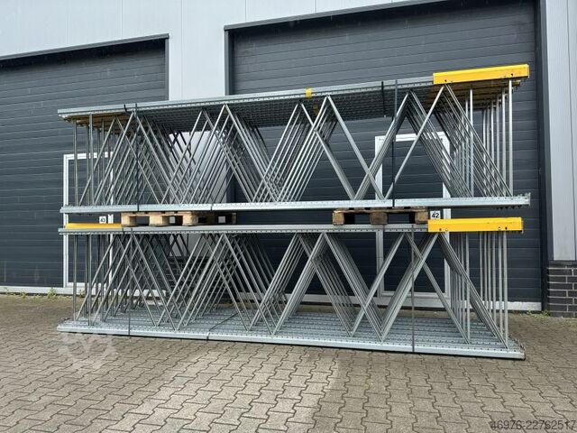 4.000 x 1.100 mm / P2 - 90 x 65 x 1,75 mm BITO PRO Palettenregalständer Regalständer Regal