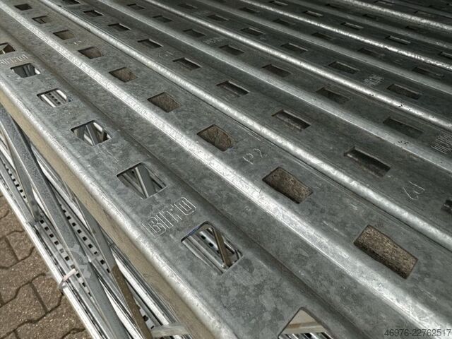 4.000 x 1.100 mm / P2 - 90 x 65 x 1,75 mm BITO PRO Palettenregalständer Regalständer Regal