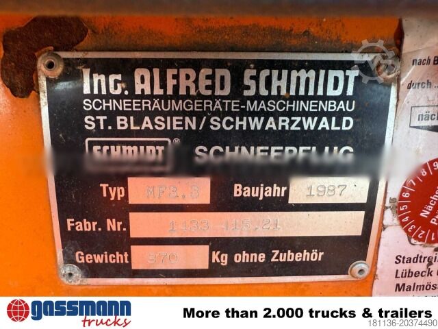 Agricultural machine Schmidt MF 3.3 Schneepflug