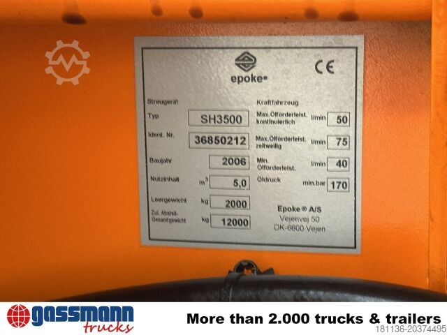 Mezőgazdasági gép Sirius SH 3500 Salzstreuer, abrollbar, ca. 5m³