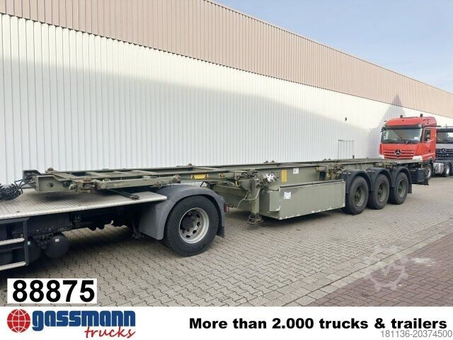 Wissellaadbak oplegger Schmitz SCF 24 Containerchassis, Nachlauflenkachse,