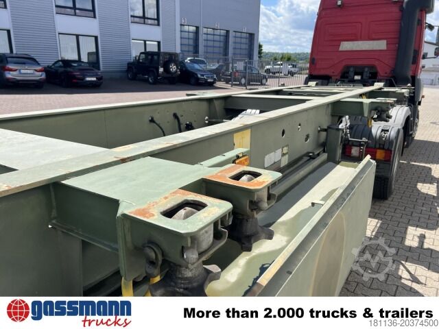 Wissellaadbak oplegger Schmitz SCF 24 Containerchassis, Nachlauflenkachse,