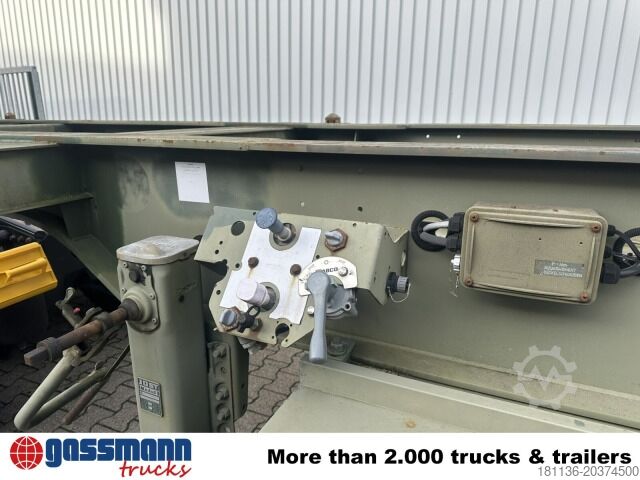 Wissellaadbak oplegger Schmitz SCF 24 Containerchassis, Nachlauflenkachse,