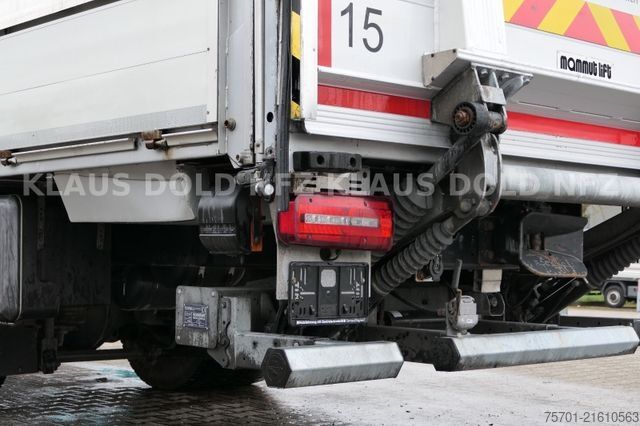 Camião plataforma com lona MAN TGM 18.320 Pritsche Plane Kamera LBW Euro 6