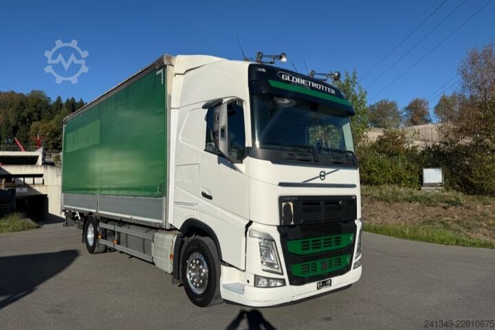 Plattewagen met zeil VOLVO FH-460 4x2 LBW