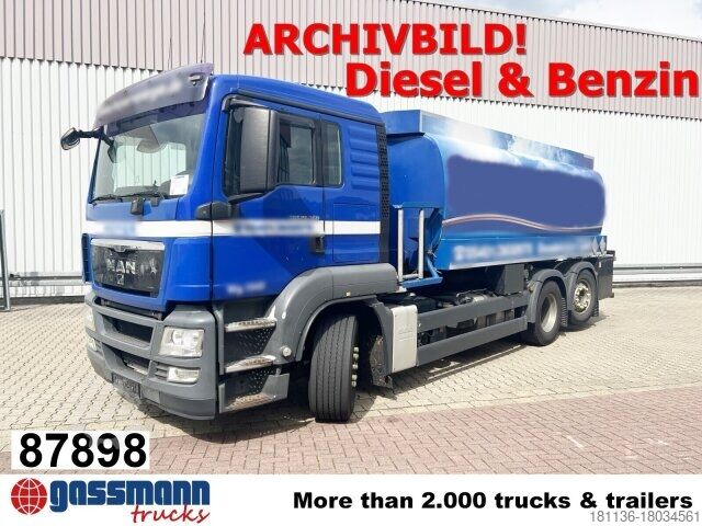LKW mit Tankaufbau MAN TGA 26.400 6x2-4 BL, A1, Lenk-/Liftachse, ADR,