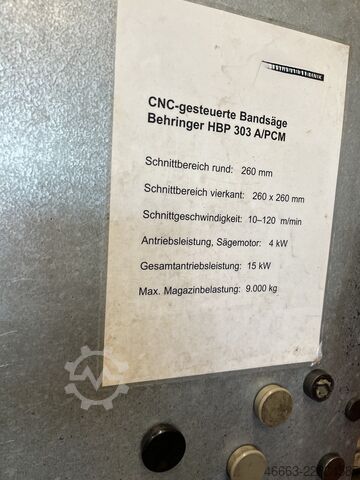 Automatická pásová pila včetně zásobníku Behringer HBP 303A / PCM