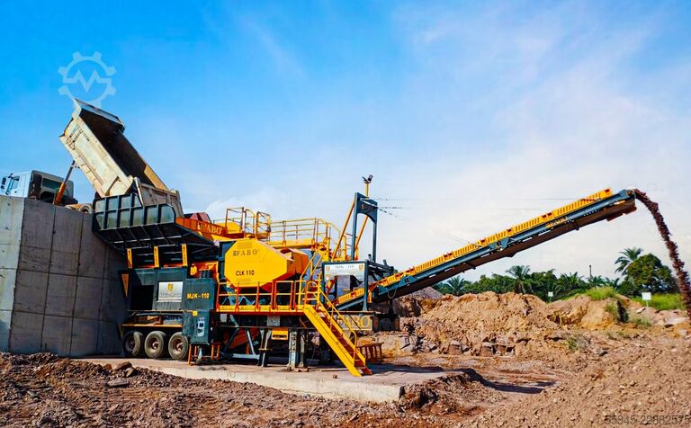 Breekinstallatie FABO Jaw Crusher hard stone crushing machine 180-300 t/h