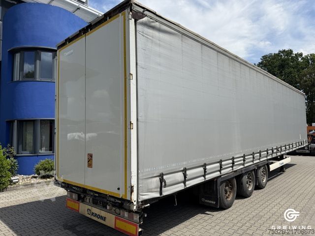 Åben sættevogn med presenning KRONE Curtainsider Mega