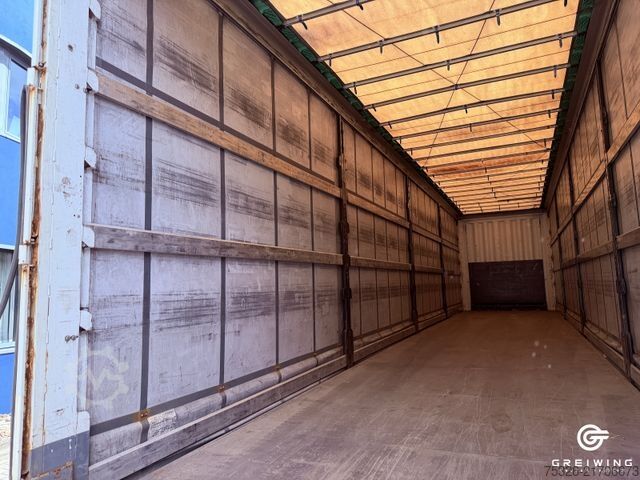 Åben sættevogn med presenning KRONE Curtainsider Mega