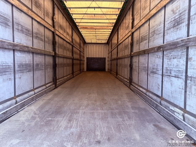 Åben sættevogn med presenning KRONE Curtainsider Mega