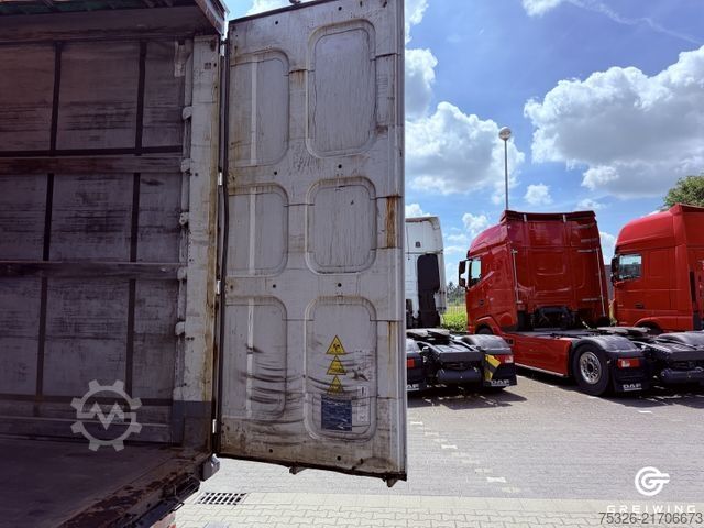 Åben sættevogn med presenning KRONE Curtainsider Mega