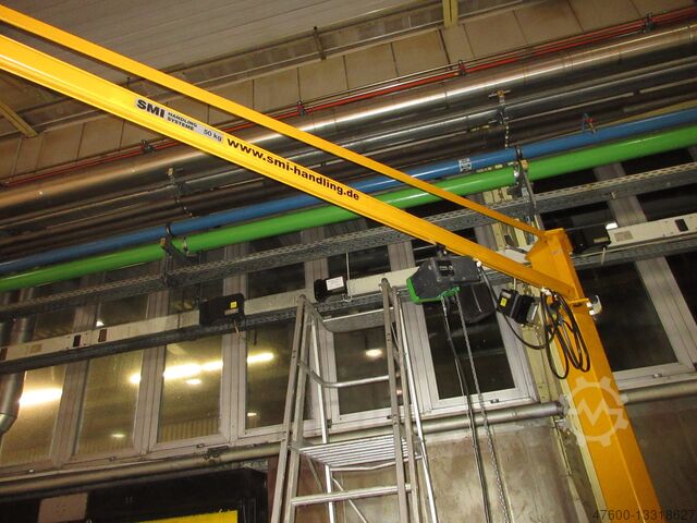 Kolomzwenkkraan Zwenkkraan Kettingtakel Demag Kran Drehkran Hallenkran 5m 50KG KBK 125Kg L 5m H 3,8m + Stahl Kettenzug