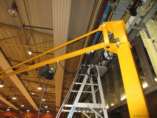 Kolomzwenkkraan Zwenkkraan Kettingtakel Demag Kran Drehkran Hallenkran 5m 50KG KBK 125Kg L 5m H 3,8m + Stahl Kettenzug