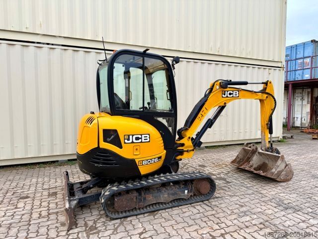 Miniexcavadora JCB 8026 CTS / 2021 BJ / 1.933 H / 3 x Löffel