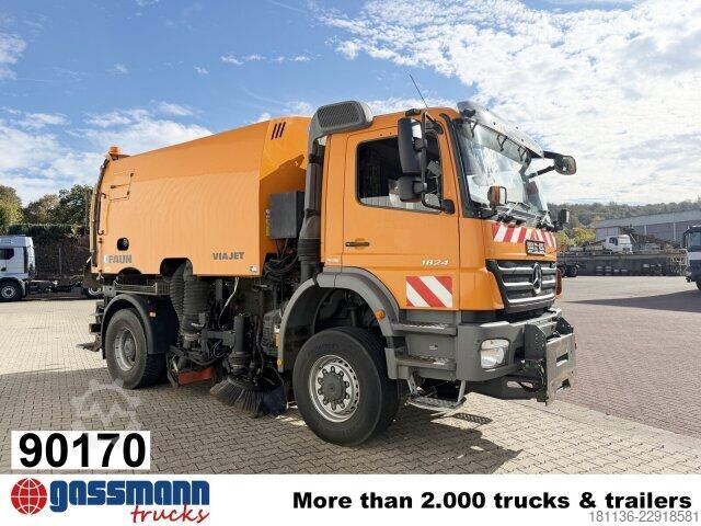 Kehrmaschine Mercedes-Benz Axor 1824 AK 4x4, Kehrmaschine FAUN Viajet