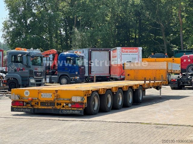 Low loader semitrailer GOLDHOFER STZ-L5-50/80A Tieflader Zwangsgelenkt