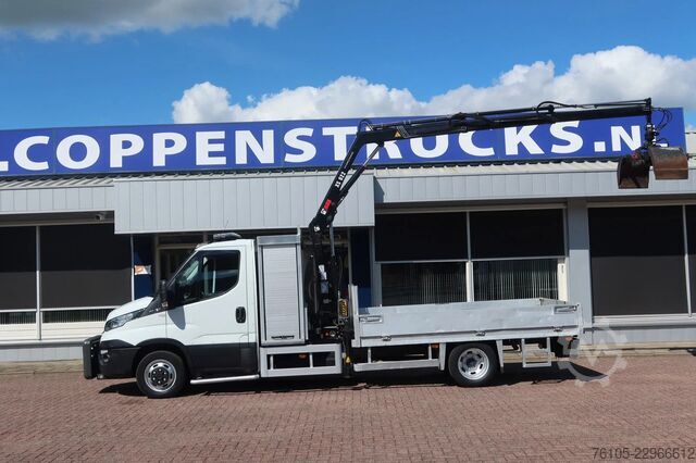 Φορτηγό γερανού Iveco 50C15 Openbak+ Kraan Hiab