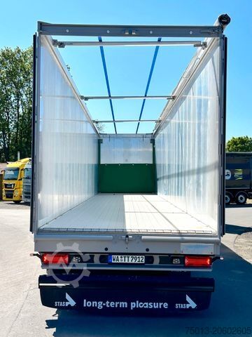 Oplegger met walking floor STAS 91 cbm, HALLCO 10 mm, Liftachse, Zurrösen