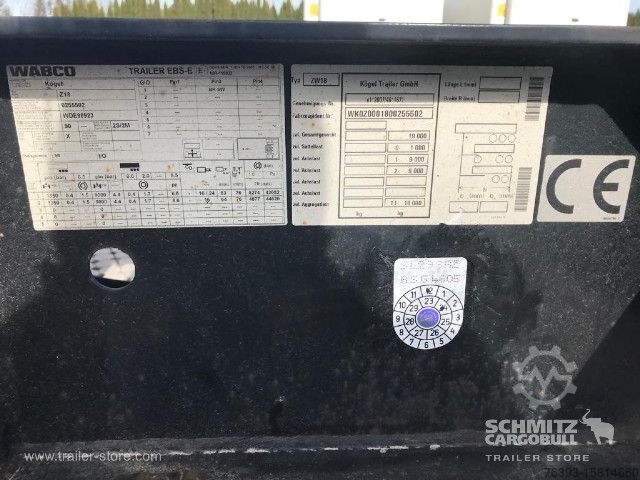 Przyczepa Kögel Zentralachsanhänger Wechselfahrgestell