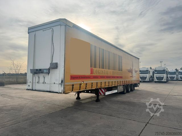 Semirremolque abierto con toldo KÄSSBOHRER MEGA * AIR CARGO * ROLLER BED * PR.+PLANE