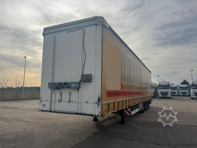 Semirremolque abierto con toldo KÄSSBOHRER MEGA * AIR CARGO * ROLLER BED * PR.+PLANE