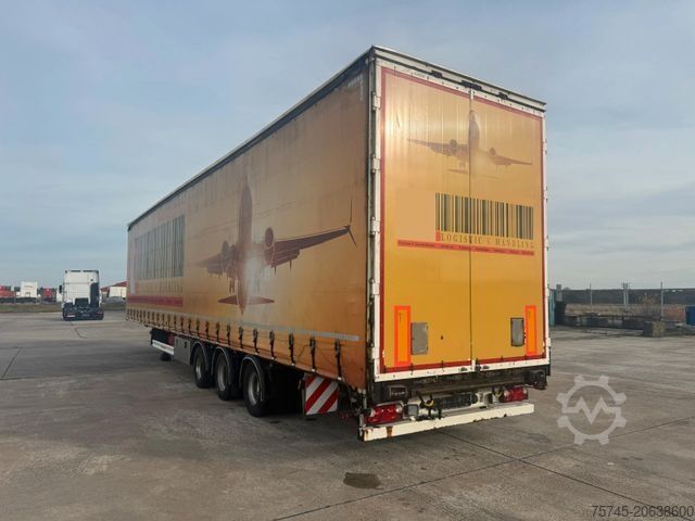 Semirremolque abierto con toldo KÄSSBOHRER MEGA * AIR CARGO * ROLLER BED * PR.+PLANE