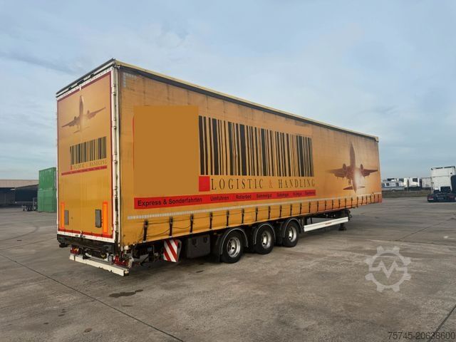 Semirremolque abierto con toldo KÄSSBOHRER MEGA * AIR CARGO * ROLLER BED * PR.+PLANE