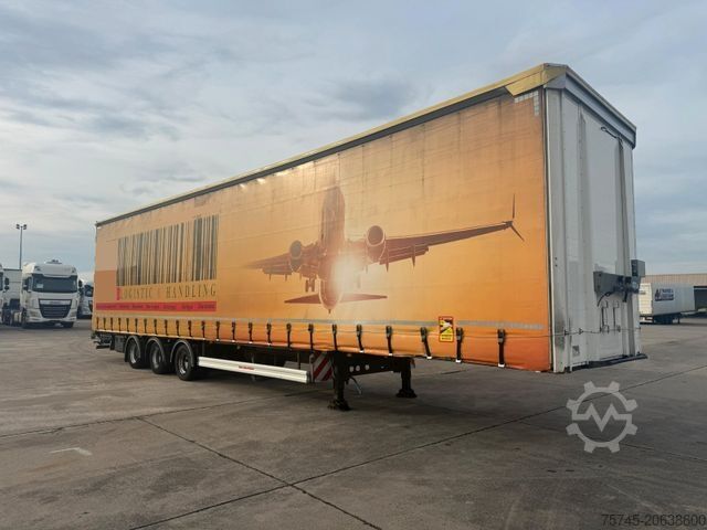 Semirremolque abierto con toldo KÄSSBOHRER MEGA * AIR CARGO * ROLLER BED * PR.+PLANE