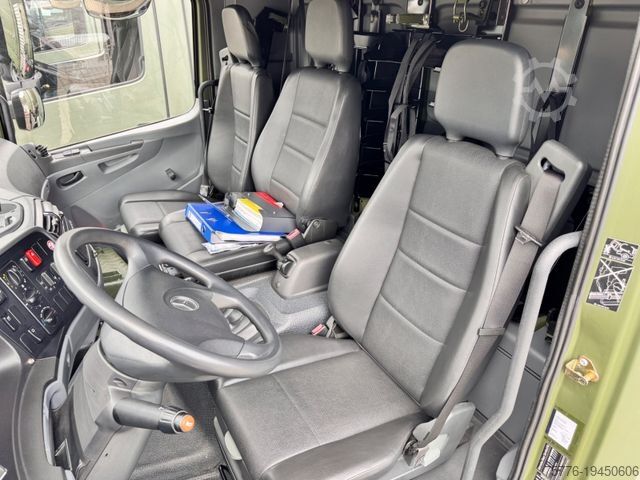 Vrachtauto met open laadbak MERCEDES-BENZ 1018 Atego 4x4 Allrad Miltär Camper