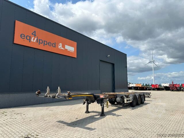 Konténerszállítás Pacton FLEX XL 45FT HC multi (2x extendable), liftaxle...