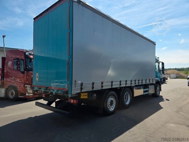 Flatbed truck with tarp MERCEDES-BENZ Antos 2536 / Schiebe Plane / WENIG KM